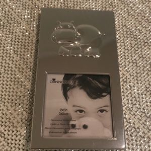 Silver Hippo picture frame